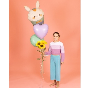 Balónek fóliový Zajíček v cupcaku HB 61 cm