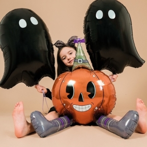 Balónek fóliový černý duch 56 cm