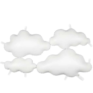 Balón fóliový modro-bílé mraky 99x52 cm