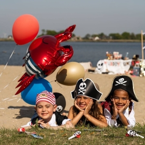 Balónek fóliový Pirátský krab 93x75 cm