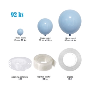Balónková girlanda Baby Blue