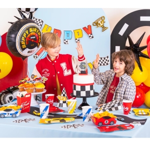 Balónek fóliový HB závodní auto 45 cm