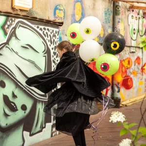 Balónky latexové halloweenské oči 30 cm 6 ks