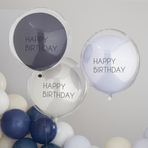 Balnek latexov Happy Birthday mix 60 cm