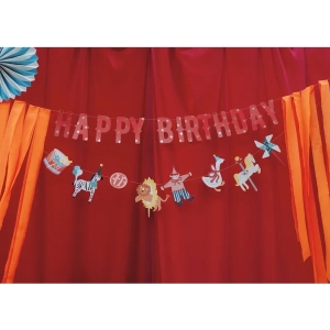 Banner Happy Birthday Cirkus 275 cm