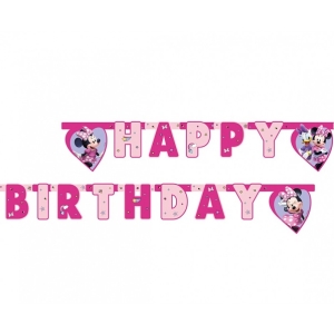 Banner "Happy birthday"  Minnie Junior Disney