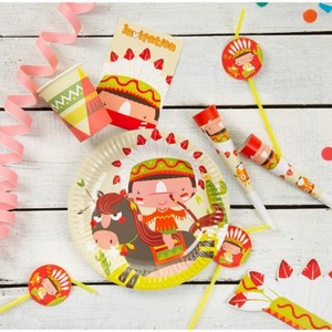 Banner vlaječkový Indiánská party 360 cm