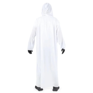 Bílý plášť Ghost s kapucí, 80 cm