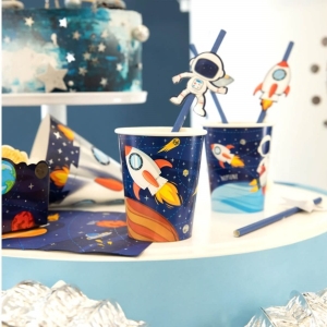 Brčka papírová Vesmír 8 ks