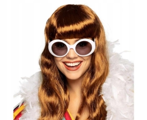 Brýle Jackie kulaté bílé