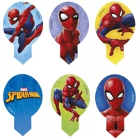 Dekorcia na cupcakes z jedlho papiera Spiderman 20 ks 6,5 x 4 cm