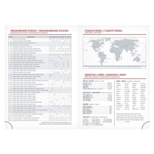 Diář 2026 hnědý s propiskou a gumou