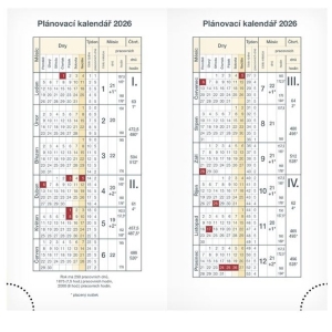 Diář 2026 bílý s černými květy