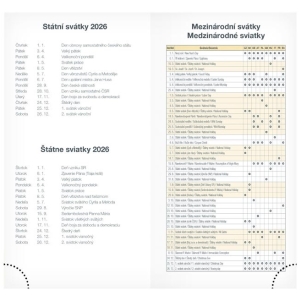 Diář 2026 s květy
