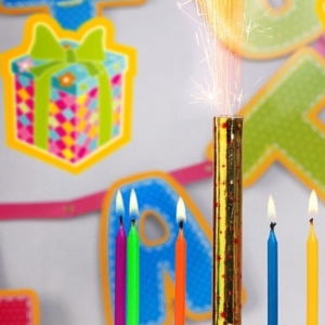 Fontána dortová s hvězdičkami 12 cm 1 ks