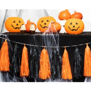 Girlanda Halloween černo-oranžová