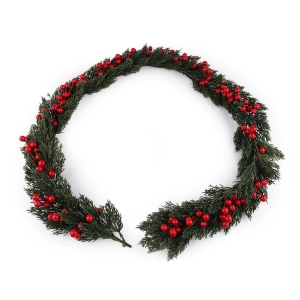 Girlanda umělá vánoční s bobulemi