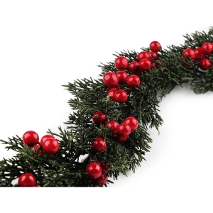 Girlanda umělá vánoční s bobulemi