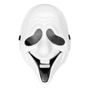 Halloweenská maska bílý duch 25,5x17cm