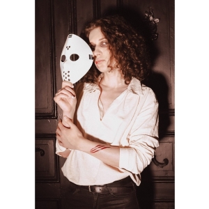 Maska Hokejová bílá