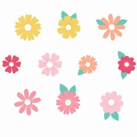 Kartiky na pohre na pitie Kvety, 10 rznych vzorov