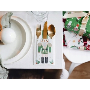 Kapsička na příbory Louskáček 10 x 20 cm 6 ks