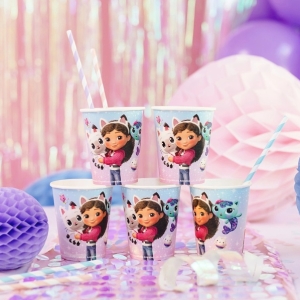 Kelímky papírové Gabby's Dollhouse 250ml 6 ks