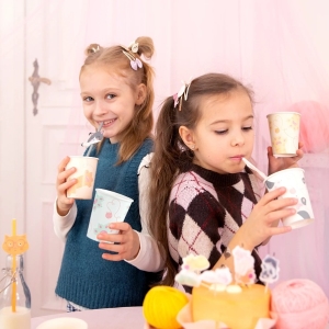 Kelímky papírové Kočky 220 ml 6 ks