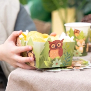 Krabičky na chipsy Lesní zvířátka 3 ks