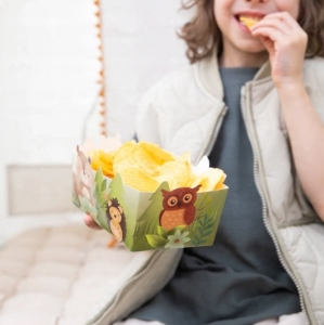 Krabičky na chipsy Lesní zvířátka 3 ks