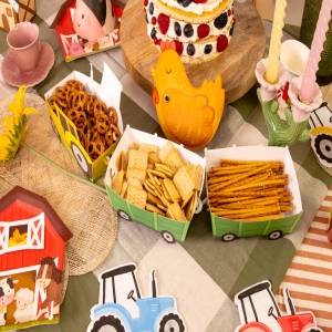 Krabičky na popcorn Farma 3 ks