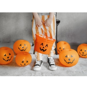 Kyblíček oranžový s dýní 20x15 cm