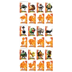 Laminované sběratelské kartičky BrainRot