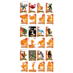 Laminované sběratelské kartičky BrainRot