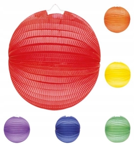 Lampion kulatý jednobarevný 25cm