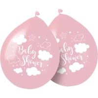 Latexov balniky Baby Shower ruov 30 cm 8 ks