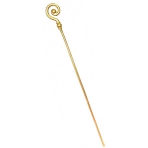 Mikulášská berla zlatá 185 cm