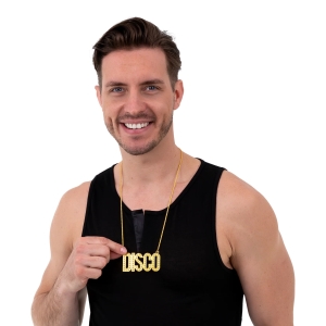 Náhrdelník zlatý DISCO