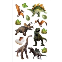 Nlepky Mini Dinosaury 7,5 x 12,3 cmBalenie mini nlepiek. Tieto nlepky mu ozdobi naprklad kolsk zoity, desiatov krabiky alebo in predmety. S tie vhodn ako mal pozornos do darekovch