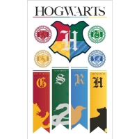 Nlepky Mini Harry Potter vlajky 7,5 x 12,3 cm