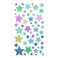 Nlepky Mini farebn hviezdy 7,5 x 12,3 cm