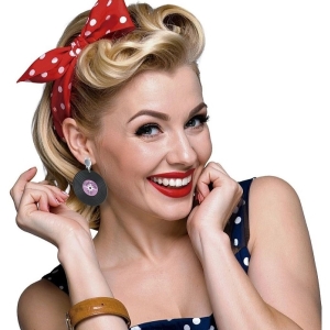 Náušnice retro vinylové desky