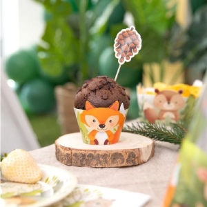 Obal na muffiny Lesní zvířátka 6 ks