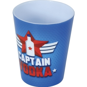 Panáky plastové Captain Vodka modré 3 ks