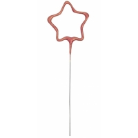 Prskavka glitrov Hviezda rosegold 17,8 cm