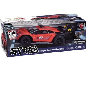 RC auto 1:14 s mlhovým efektem červené