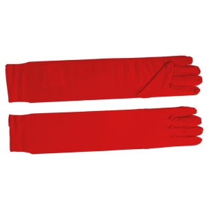 Rukavice červené dlouhé 42 cm