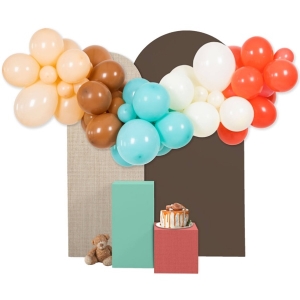 Sada balónků na balónkovou girlandu Vintage Teddy 66 ks