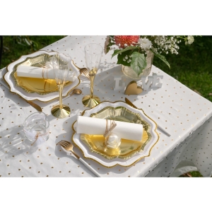 Sklenička na šampaňské znovupožitelná zlatá 130 ml