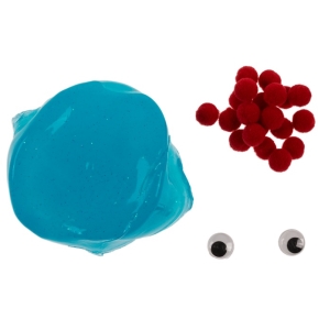 Sliz glitrový s očima mix barev